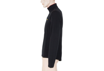 SENSOR MERINO UPPER men's sweatshirt short zip black Size: