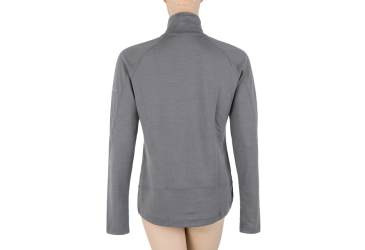 SENSOR MERINO UPPER women's sweatshirt full zip grey Size: