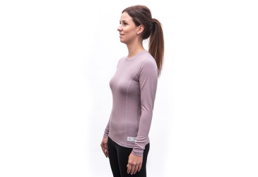 SENSOR MERINO DF women's long-sleeve shirtsleeve mystic violet size