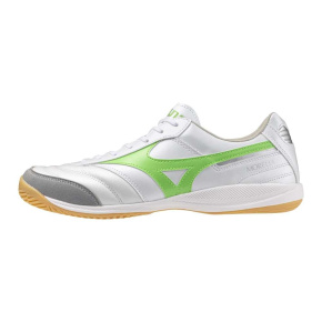 MIZUNO MORELIA SALA ELITE IN / White/Neon Green/Galaxy Silver