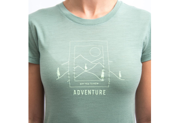 SENSOR MERINO AIR SAY YES women's short-sleeve shirt.sleeve basil green size