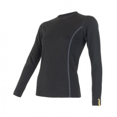 SENSOR MERINO ACTIVE women's T-shirt long.sleeve black Size: