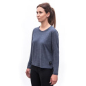 SENSOR MERINO LITE women's long-sleeve shirtsleeve mottled blue size