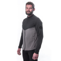 SENSOR COOLMAX THERMO men's sweatshirt celozip steel gray/black Size: