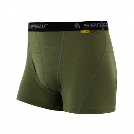 SENSOR MERINO ACTIVE men's shorts safari green Size: