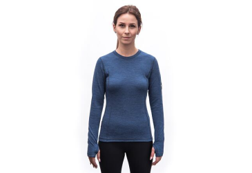 SENSOR MERINO BOLD women's long-sleeve shirtcool blue sleeve size