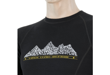 SENSOR MERINO DF ADVENTURE men's shirt long.sleeve black Size: