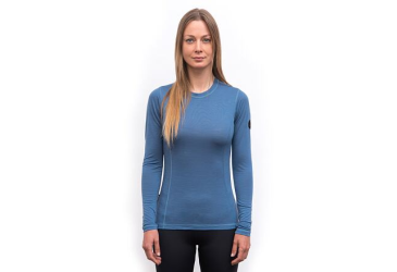 SENSOR MERINO AIR women's T-shirt long.sleeve riviera blue Size: