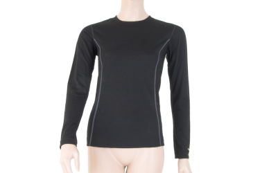 SENSOR MERINO ACTIVE women's T-shirt long.sleeve black Size: