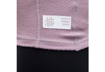 SENSOR MERINO DF women's long-sleeve shirtsleeve zipper mystic violet size