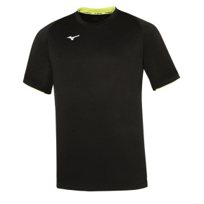 MIZUNO Core Short Sleeve Tee/Black/Yellow Fluo MIZUNO Core Short Sleeve Tee/Black/Yellow Fluo