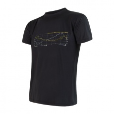SENSOR COOLMAX FRESH PT TRACK men's shirt kr.sleeve black Size:
