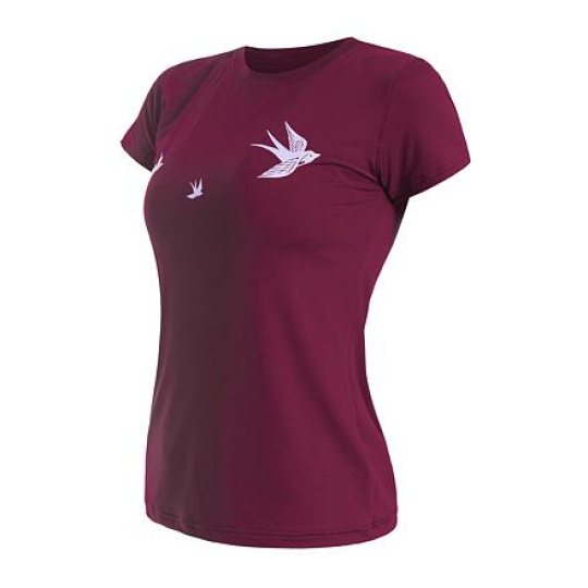 SENSOR COOLMAX TECH SWALLOW women's T-shirt kr.lilla sleeve Size: