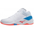 MIZUNO WAVE STEALTH NEO MID / WHITE / IGNITION RED / FRENCH BLUE /