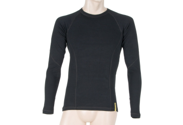SENSOR MERINO DF men's shirt long.sleeve black Size: