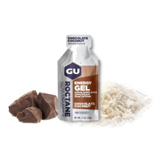 GU Roctane Energy Gel 32 g Chocolate/Coconut 1 BAG (pack of 24) EXP 10/24