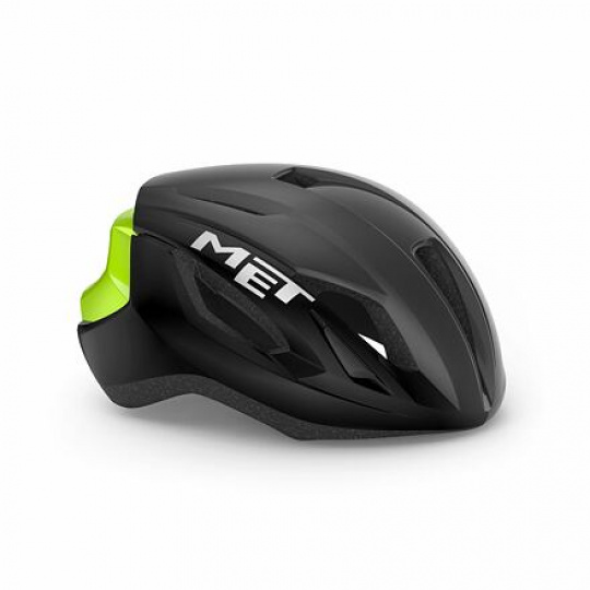 MET helmet STRALE black/reflex yellow -52/56