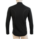 SENSOR MERINO ACTIVE men's shirt long.sleeve stand-up zipper black Size: