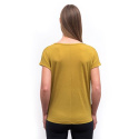 SENSOR MERINO AIR traveller women's t-shirt kr.sleeve mustard Size: