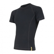 SENSOR MERINO DF men's shirt kr.sleeve black Size: