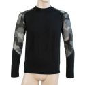SENSOR MERINO IMPRESS men's shirt long.sleeve black/camo Size: