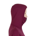 SENSOR MERINO DF women's shirt long.lilla hooded sleeve Size: