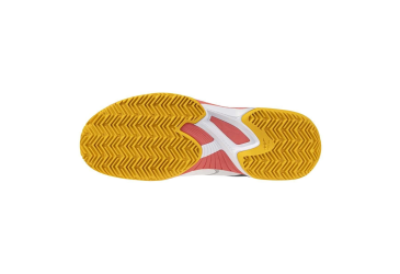MIZUNO WAVE EXCEED COURT CC(M) / White/Calypso Coral/Citrus