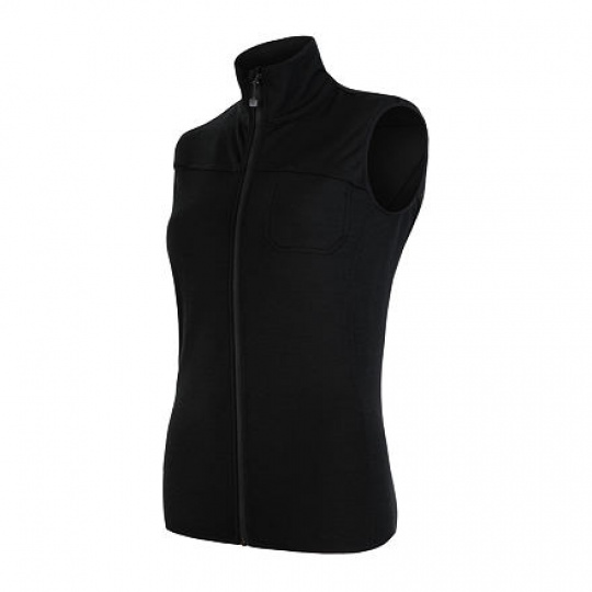SENSOR MERINO EXTREME ladies vest black Size: