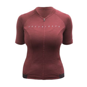 FT WOMEN'S LITE MERINO JERSEY MERLOT RED size L
