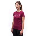 SENSOR MERINO ACTIVE SONGBIRDS women's short-sleeve shirtsleeve lilla size
