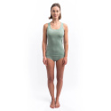 SENSOR MERINO AIR women's sleeveless shirt basil green size