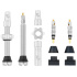WOLF TOOTH ventilky Tubeless Valve Stem Kit 44mm raw silver