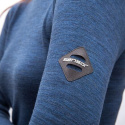 SENSOR MERINO BOLD women's roll neck long sleeve shirt.cool blue sleeve size