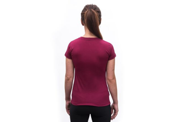 SENSOR MERINO ACTIVE SONGBIRDS women's short-sleeve shirtsleeve lilla size