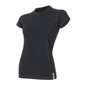 SENSOR MERINO DF women's T-shirt kr.sleeve black Size: