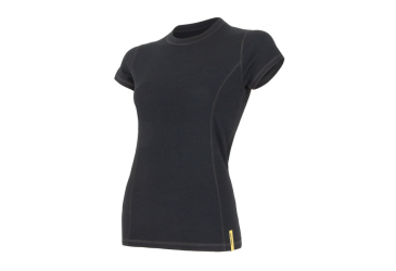 SENSOR MERINO DF women's T-shirt kr.sleeve black Size: