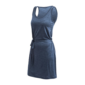 SENSOR MERINO LITE šaty bez rukávu mottled blue velikost SENSOR MERINO LITE šaty bez rukávu mottled blue velikost