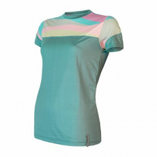 SENSOR COOLMAX IMPRESS women's T-shirt kr.sleeve mint/stripes Size: