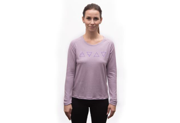 SENSOR MERINO BLEND ELEMENTS women's long-sleeve shirt.sleeve mystic violet size