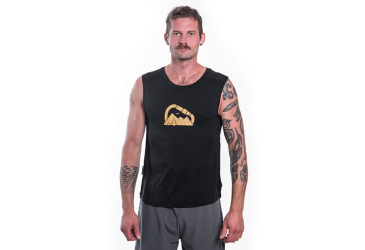 SENSOR MERINO AIR SUMMIT men's sleeveless shirt black Size: