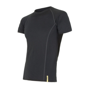 SENSOR MERINO ACTIVE men's shirt kr.sleeve black Size: