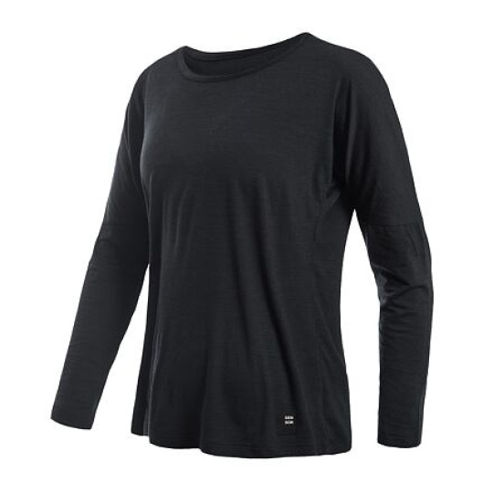 SENSOR MERINO AIR traveller women's t-shirt long.sleeve black Size: