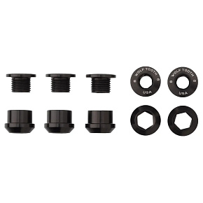 WOLF TOOTH set Chainring Nuts and Bolts černá 5ks WOLF TOOTH set Chainring Nuts and Bolts černá 5ks
