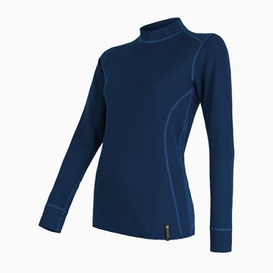 SENSOR DOUBLE FACE women's shirt long.sleeve deep blue Size: