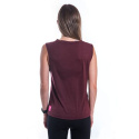 SENSOR MERINO AIR FOX women's sleeveless t-shirt port red Size:
