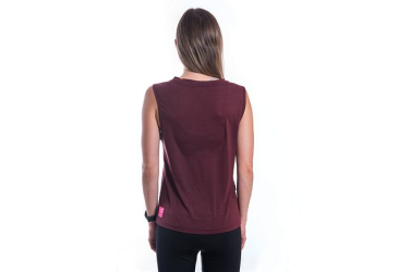 SENSOR MERINO AIR FOX women's sleeveless t-shirt port red Size: