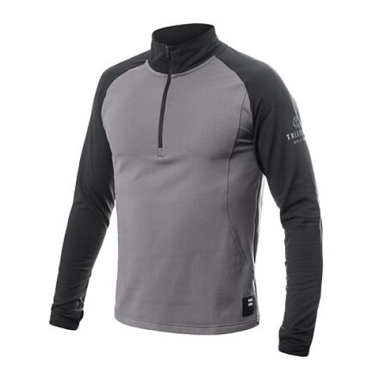SENSOR COOLMAX THERMO men's sweatshirt zip steel gray/black Size: