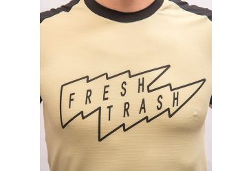 FT MEN'S HORIZON SHORT SLEEVE TEE SAND/BLACK Size: