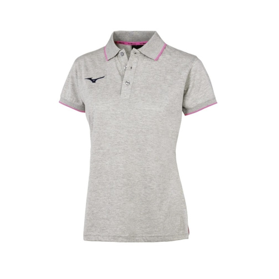 MIZUNO Mizuno Polo / Heather Grey/PinkFuo /