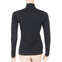 SENSOR MERINO DF women's shirt long.sleeve zipper black Size: